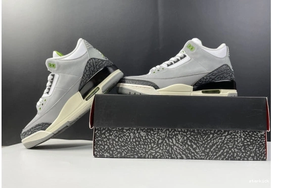 Jordan Retro Chlorophyll Air 3 136064-006 136064-006 0813